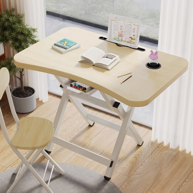 접이식 심플 책상, 화이트