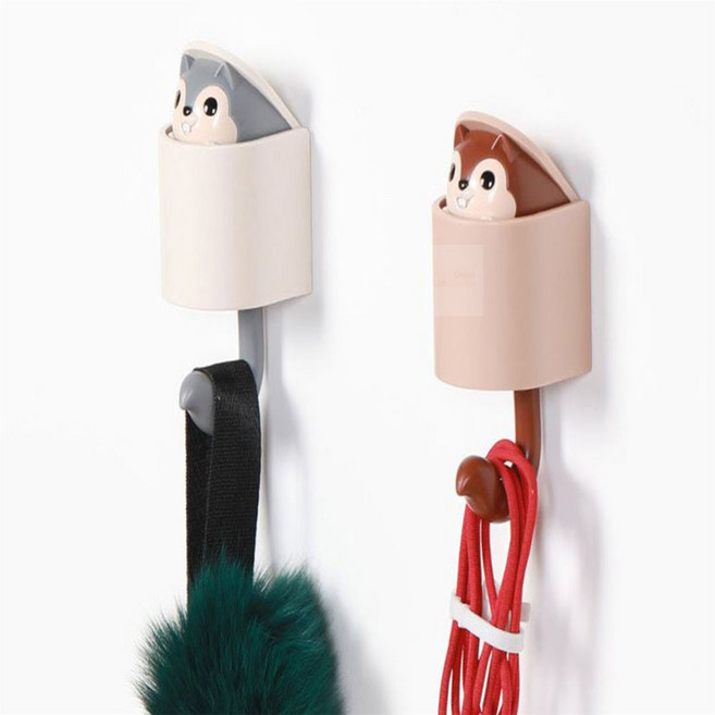 G.L.S 깜찍이 다람쥐 후크 행거 모자행거, 1