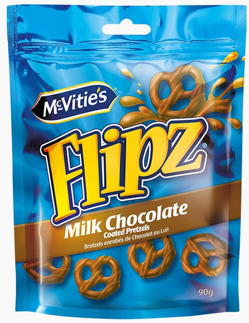 플립즈 밀크초콜릿 프레첼, 90g, 1개