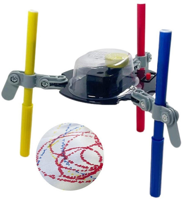 아동과학 자동무빙 낙서로봇 조립키트 과학키트 유아과학교구 나노로봇 혼자놀기 7세, 1개, 혼합색상