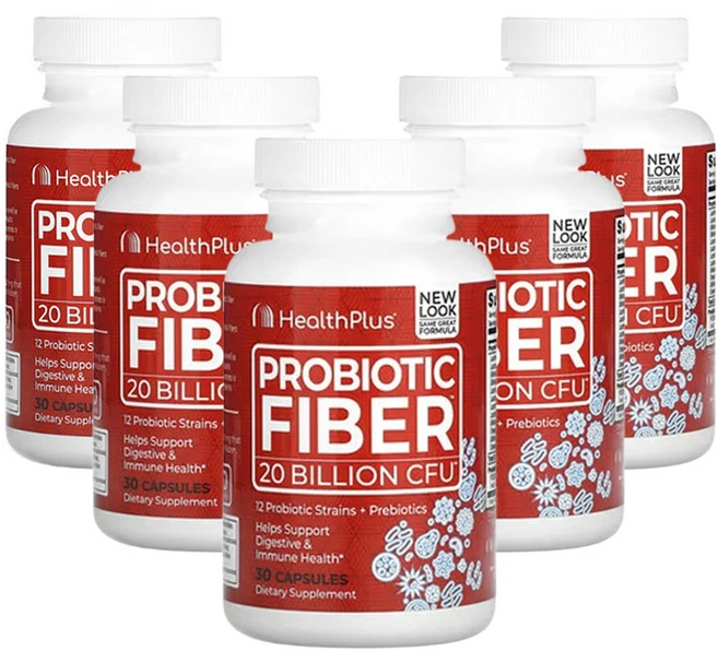 헬스플러스 프로바이오틱 식이섬유 200억CFU 30캡슐, 5개, 30정 - 쿠팡