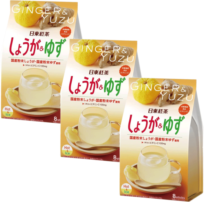 일동홍차 생강 유자차 스틱형 8개입 3봉, 3개