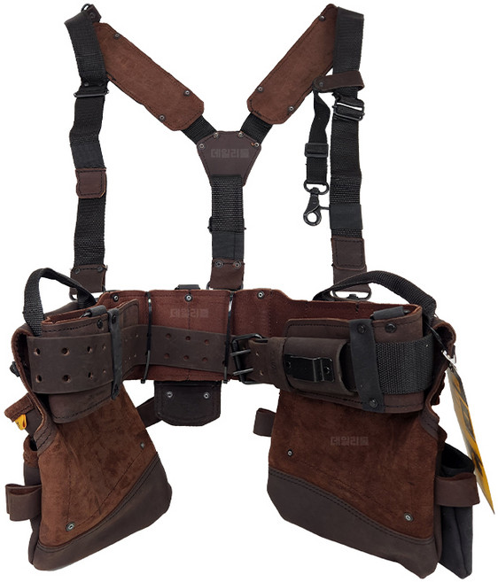 디월트 가죽 Y반도 18포켓 공구집 세트 파우치 목수 멜빵 피스통 사쿠, 1개