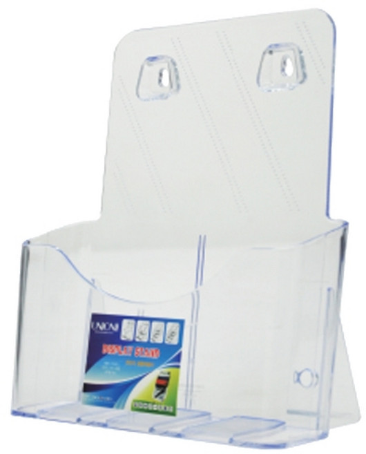 유니온 브로슈어꽂이 카다로그꽂이 A4 1단꽂이 CR22801 228mm 책상 정리 수납, 투명, 1개