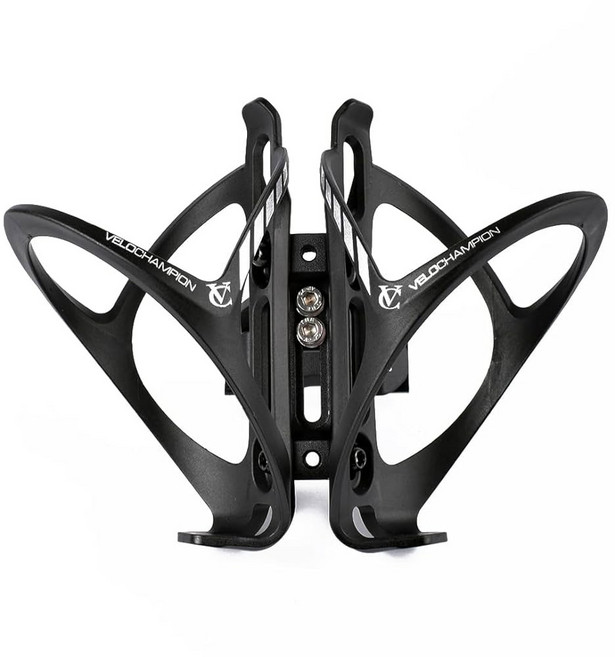 벨로챔피언 더블 바이크 물병 케이지 홀더 사이클 트라이애슬론용 리어 마운트 듀얼 시스템, 02 Double Bottle Holder, 1개