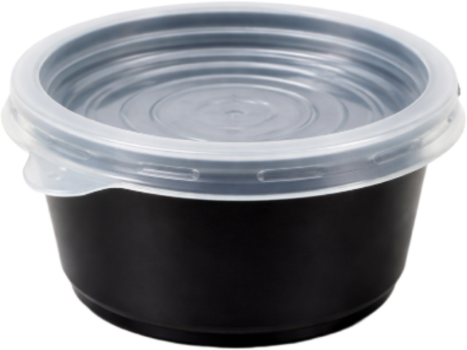 70파이 소 검정 국내제조 쌈장 새우젓 간장 소스 용기 일회용 포장용기, 100개, 1개입