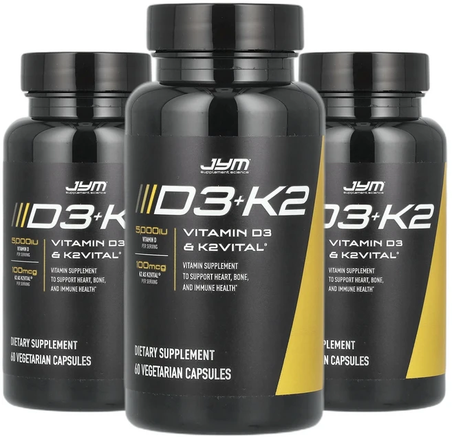 JYM 비타민K D3+K2 베지 캡슐 60정 2+1, 3개 - 쿠팡