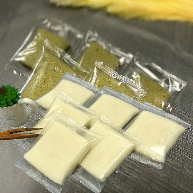 (나눔) 백쑥절편1kg+1kg 무설탕굳지않는 절편떡 48~54개입 (개별포장), 1kg, 2개