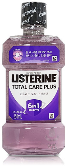 리스테린 토탈케어 플러스 구강청결제, 250ml, 3개