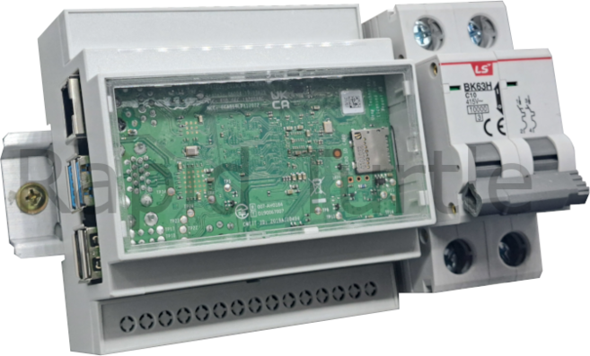 라즈베리파이4 DinRail 딘레일 케이스 RC4-D-002, 1개