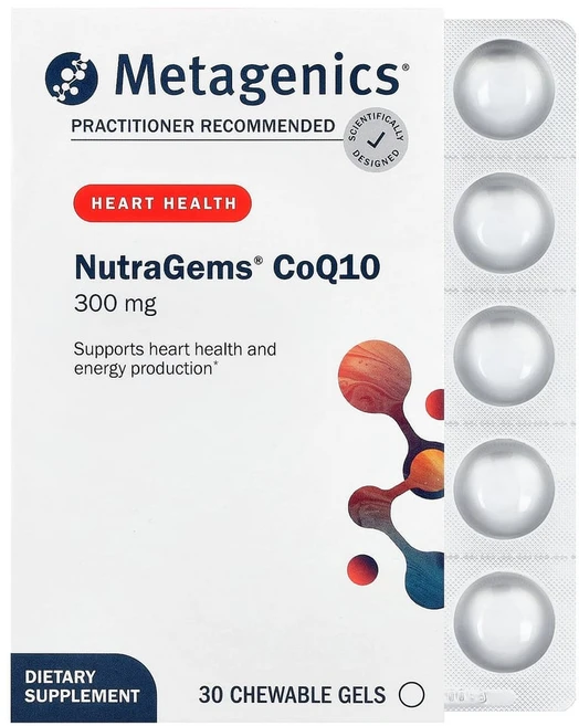 아이허브 메타제닉스 NutraGems CoQ10 300 츄어블 젤 30정, 1개 - 쿠팡