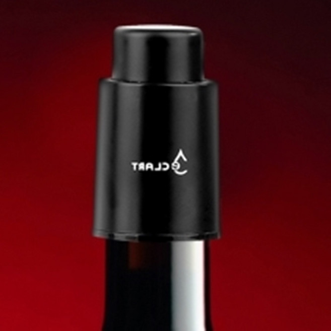 와인마개 와인스토퍼 키퍼 코르크마개 진공 플라스틱 블랙, 1개