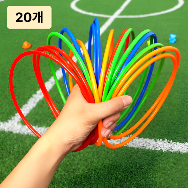InLoop 고리던지기 고리 링, 20개, 혼합 색상