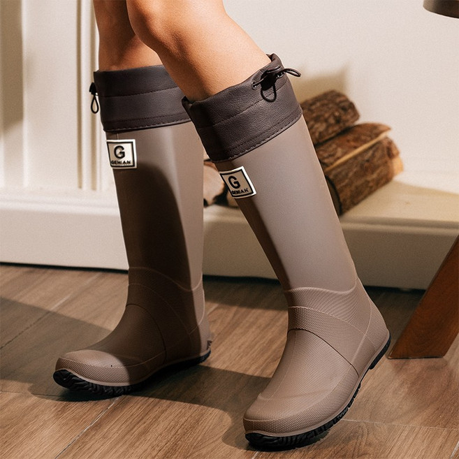 완전방수 접이식 레인부츠 남녀커플 투게더 등산 캠핑 장마 논슬립 장화 초경량 조절끈