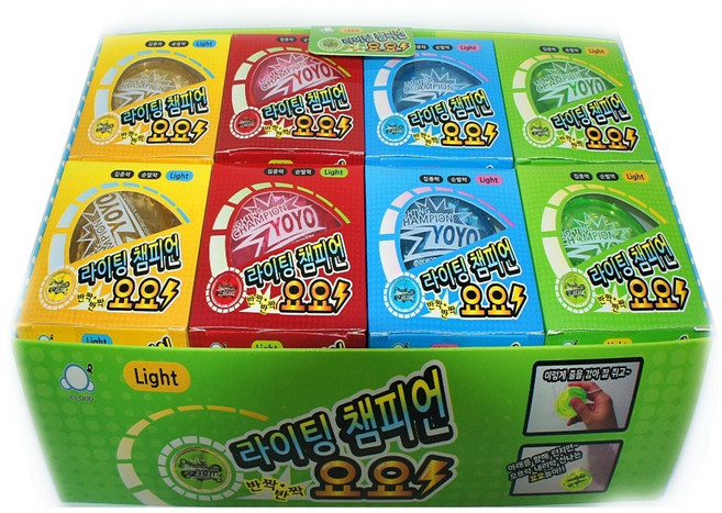 1500 라이팅챔피언요요 어린이 초등학교 유치원 교회 파자마 생일 단체 선물, 단품, 1개