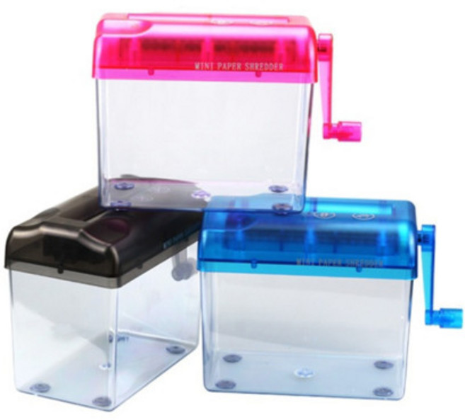 판매율1위 개인정보 보호 문서파쇄기 종이분쇄기 사무실 학교 가정용, 블루