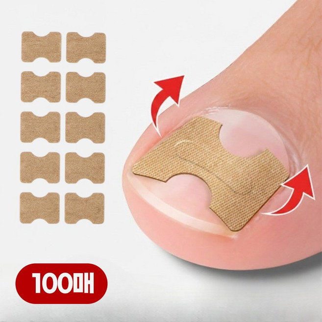이지앤코 파고드는 엄지 발가락 발톱 보호 밴드 테이프, 100개