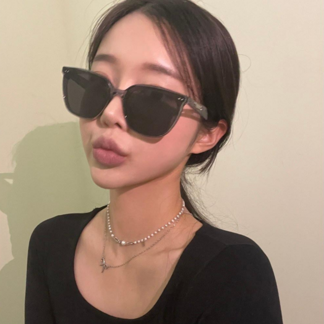 VANANA2 남녀공용 빅프레임 틴트 패션 선글라스