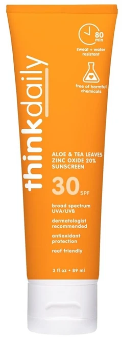 Think 썬크림 SPF30 89ml 미네랄 천연 워터프루프 - 쿠팡