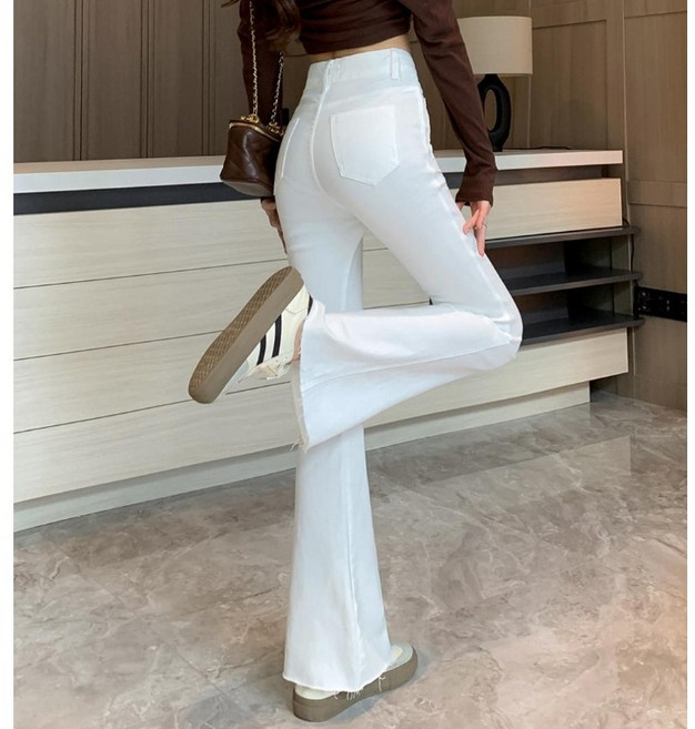 골반패드 데님 부츠컷팬츠