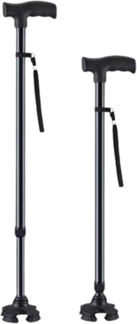 요양보호사가 판매하는 슬로우케어 어르신 지팡이 고급형 네발 한발 선택가능, 한발지팡이 A, 1개