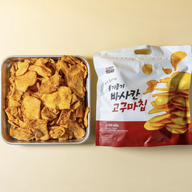자꾸 손이가는 옹기종기땅콩빵 바사칸 고구마칩, 350g, 1개
