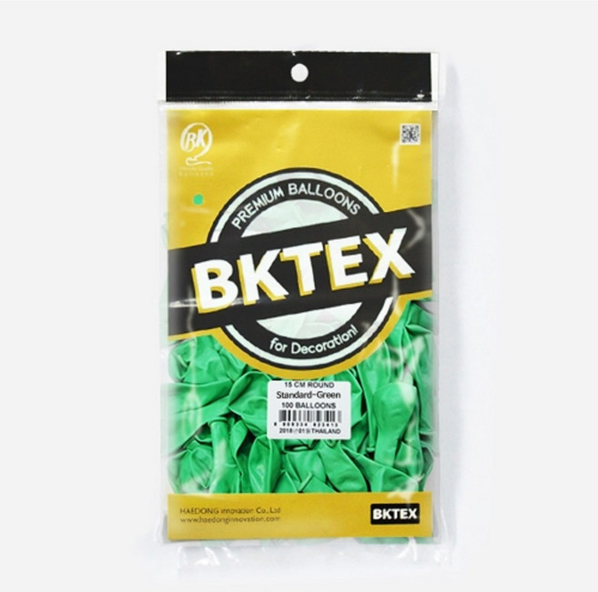 파티클럽 6인치 일반풍선 그린(초록) 15cm 100개입, 1봉