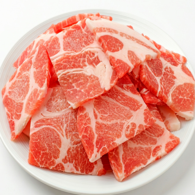 최고기나라 돼지고기 수입 목전지 제육용 제육 고기 1kg, 1개