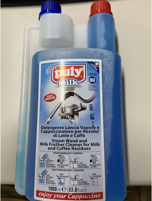 Puly Milk Plus 全自動咖啡機牛奶清潔劑/蒸汽管清潔劑 - 1000ml, 1個