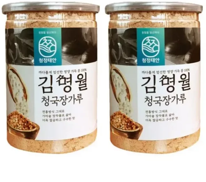 청정태안 김명월 흰콩 청국장가루 500g 2개, 1개