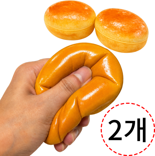 키캡월드 치즈케이크 말랑이 스퀴시 주물럭 장난감 스트레스볼 촉감놀이, 2개
