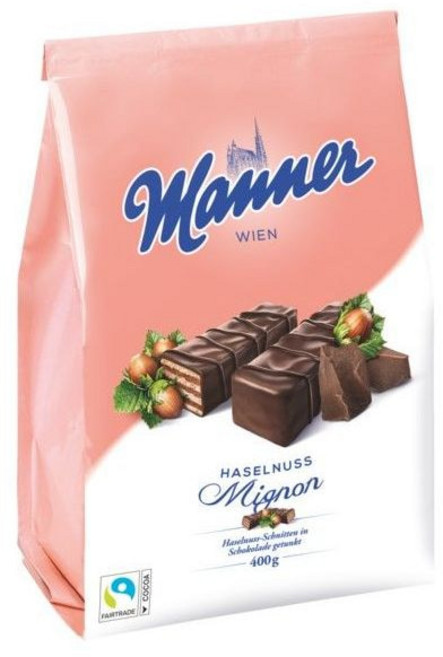 오스트리아 마너 웨하스 대용량 헤이즐넛 미그논 400g Manner, 1개