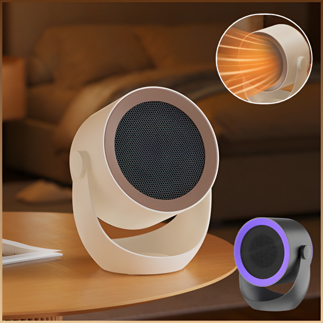 가정용 소형 절전 난방기 탁상용 온풍기 난방 가정용 소형 온풍기 사무실 가정 기숙사 난방용 성인 가구 전기 난방기, 베이지 브라운, 미규 2플러그 110v