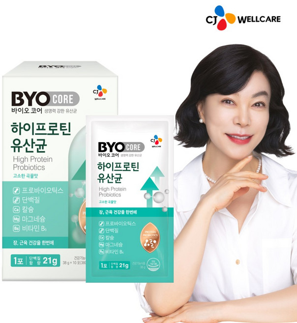 바이오코어 하이프로틴 유산균 고함량 단백질 건강기능식품, 10개, 38g