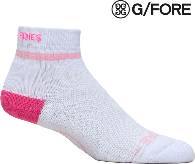 지포어 G/FORE 여성 골프양말 PARTY FOR BIRDIES 발목 스포츠 라운딩 양말, 1개, KNOCKOUT PINK