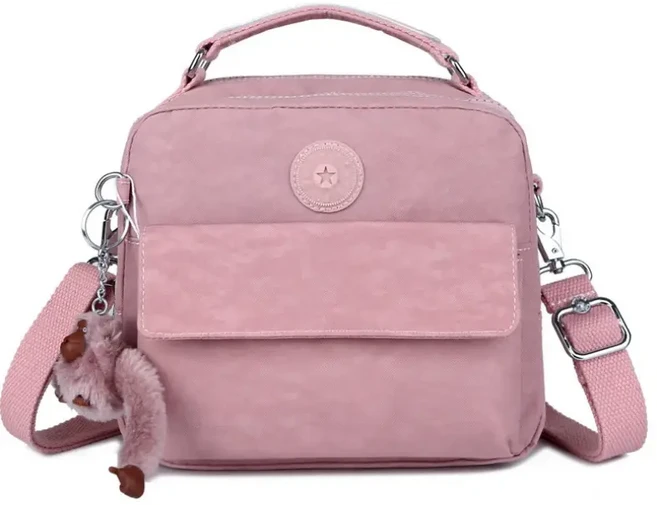 키플링(KIPLING) 고릴라 백 나일론 & 캔버스 라이트 크로스/더블백 & 핸드백 | 심플 캐주얼 백