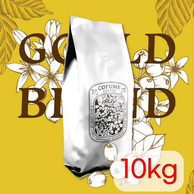 커퓸커피 아라비카 원두커피 골드 1kg 스페셜티 블렌드 홀빈(분쇄가능) 1개, 10kg, 핸드드립