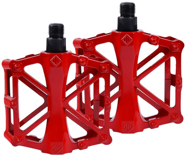 에쉬울프 볼베어링 자전거 평페달, 레드, 1세트