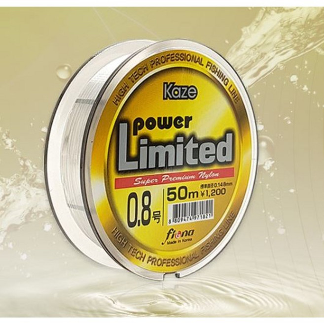 카제 파워리미티드 나일론 바다목줄, 투명, 1개