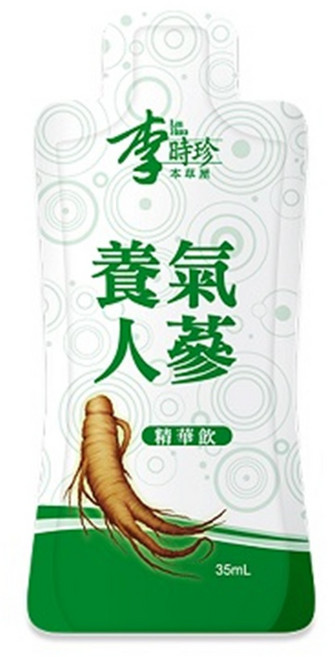 李時珍 養氣人蔘精華飲, 1個, 35ml