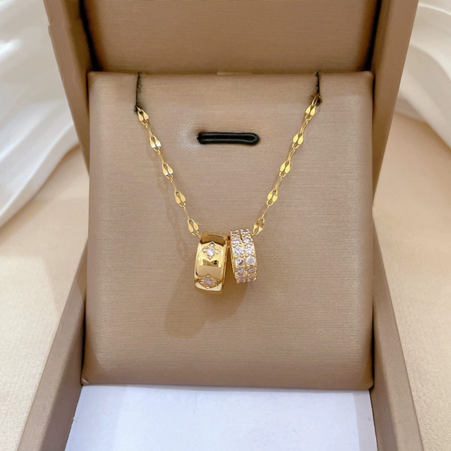 Youmi 18K 도금 심플 디자인 네크리스 데일리 착용 DZ02