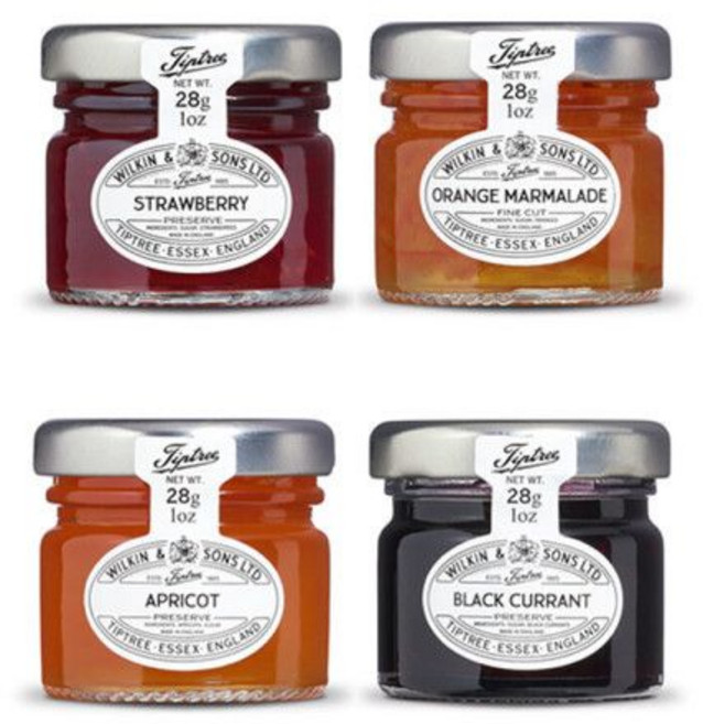 팁트리 잼 일회용잼 포션 미니잼 28g x 48개 딸기 오렌지 살구 블랙커런트