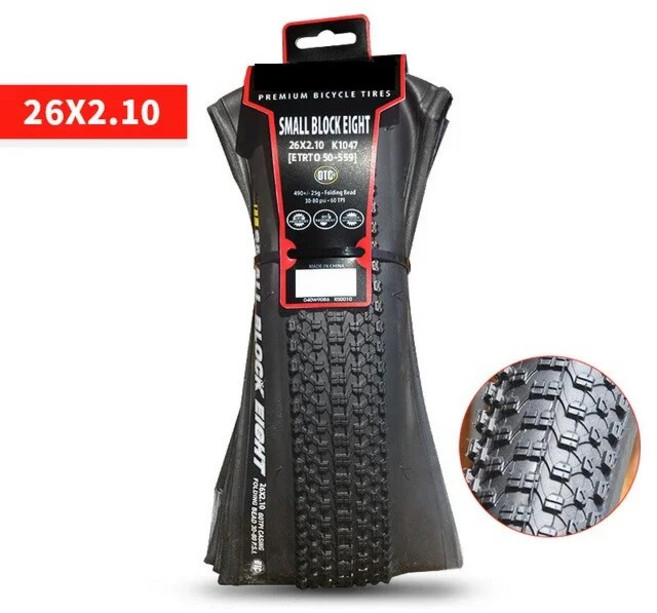 Kenda 접이식 도로 자전거 타이어 K1047 26 27.5 소형 블록 8 산악 MTB 부품, 02 26 x2.1, 한개옵션1