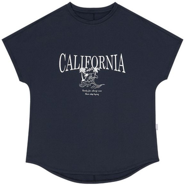 레노마 여성용 CA 와이드핏 반팔 커버업 래쉬가드 RN-CS2E552-BK