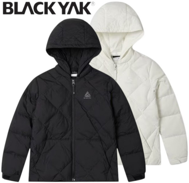 [백화점발송] 블랙야크 키즈 경량 패딩 구스다운 후드 가벼운 따뜻한 간절기 학교 여행 야외