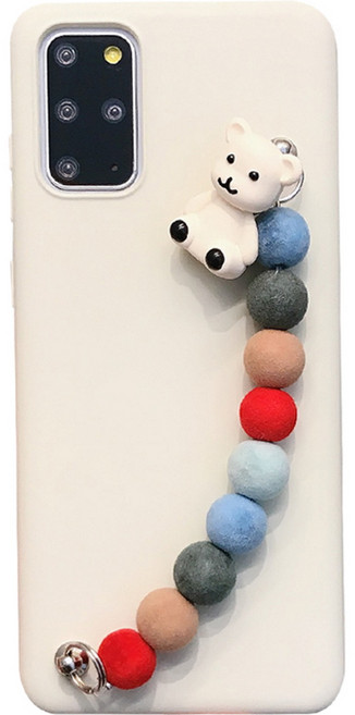 [해외직구] 귀여운 곰돌이 방울 갤럭시 케이스 S20 S20플러스 S20울트라 노트10 노트10플러스 노트20 노트20울트라