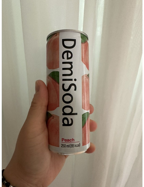 데미소다 피치 탄산음료, 250ml, 8개