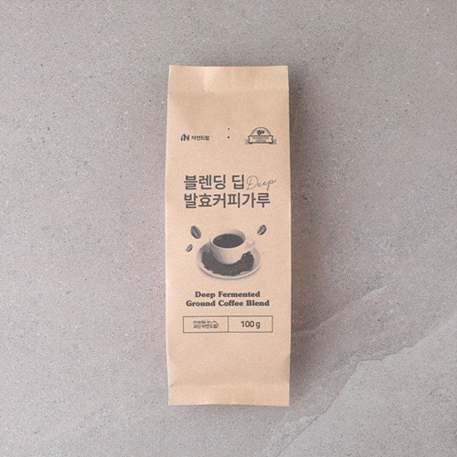 자연드림 블렌딩딥(DEEP) 발효 커피가루 드립커피, 1개, 100g, 핸드드립(중간)
