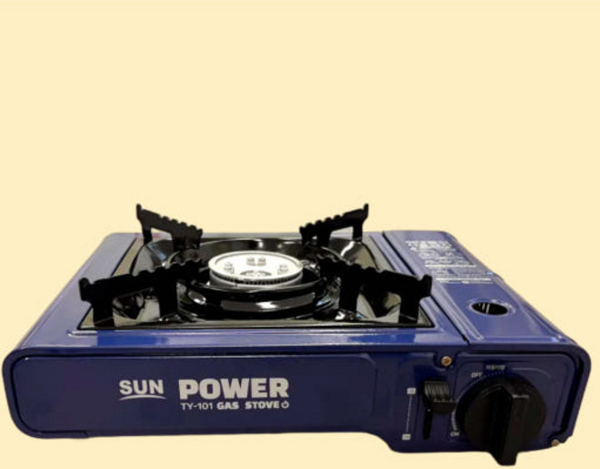 썬 가스버너 TY-101 -TJ 가스버너 가스렌지 가스레인지 휴대용가스레인지 캠핑버너 버너 썬터치, 혼합색상, 1개