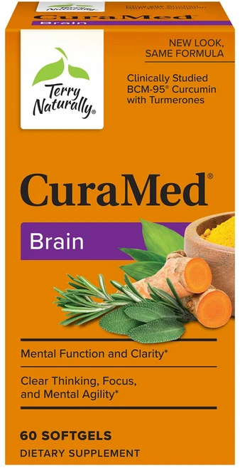 테리네츄럴리 큐라메드 브레인 소프트젤 600mg, 60정, 1개 - 쿠팡